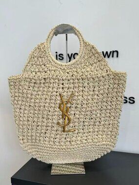 Saint Laurent straw bags